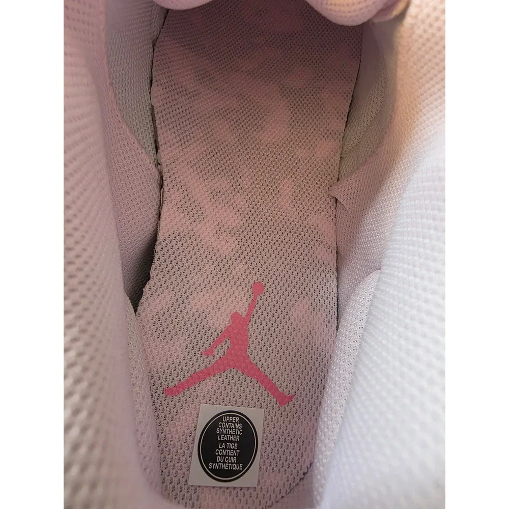 Nike Air Jordan Football Cleats Mens 10 Pink White HQ0210-600 Athletic Shoes